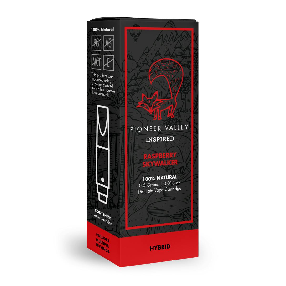 Raspberry Skywalker OG Cartridge 500mg by Pioneer Valley Cannabis Co