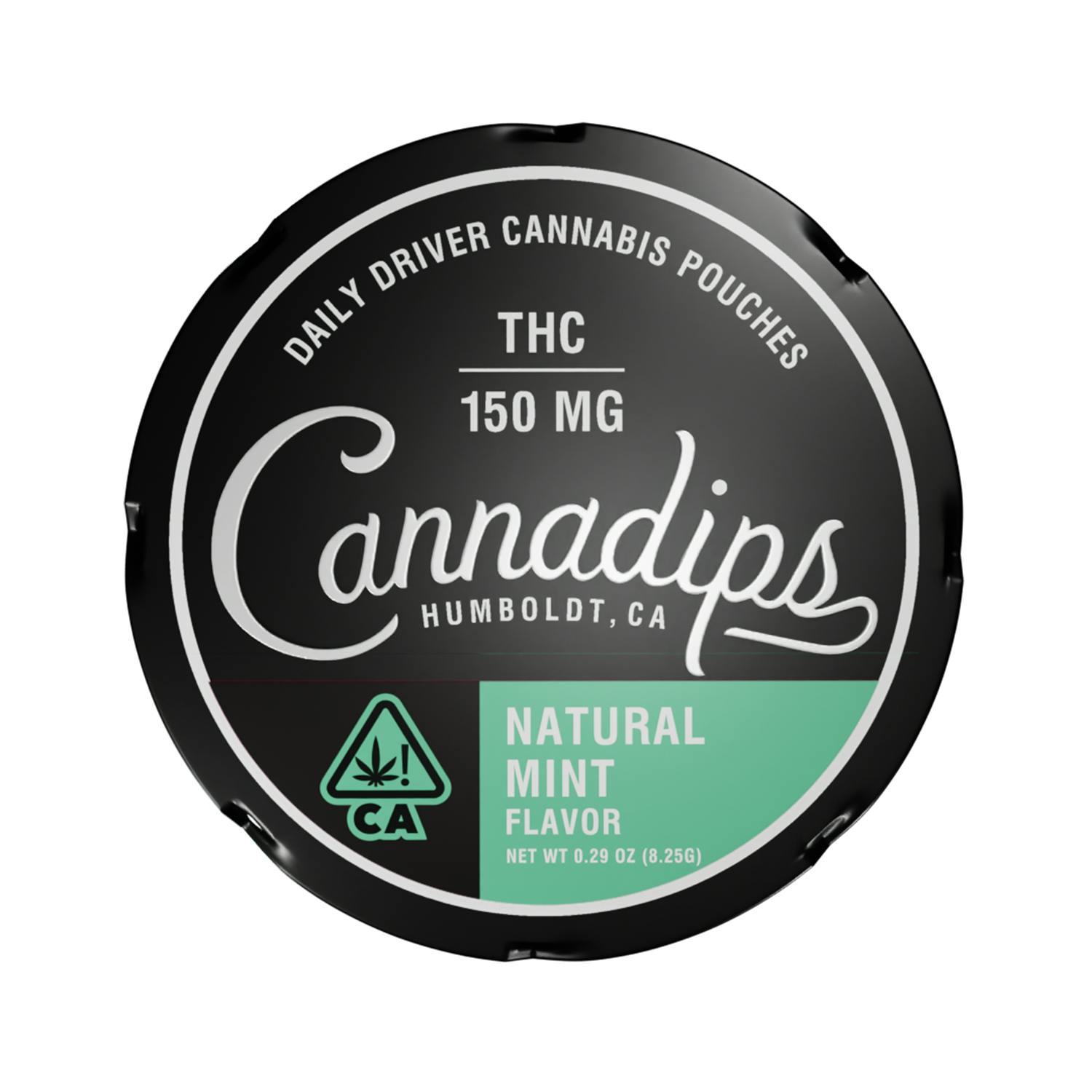 Cannadips- Daily Driver 150mg THC- Natural Mint