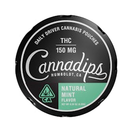 Cannadips- Daily Driver 150mg THC- Natural Mint