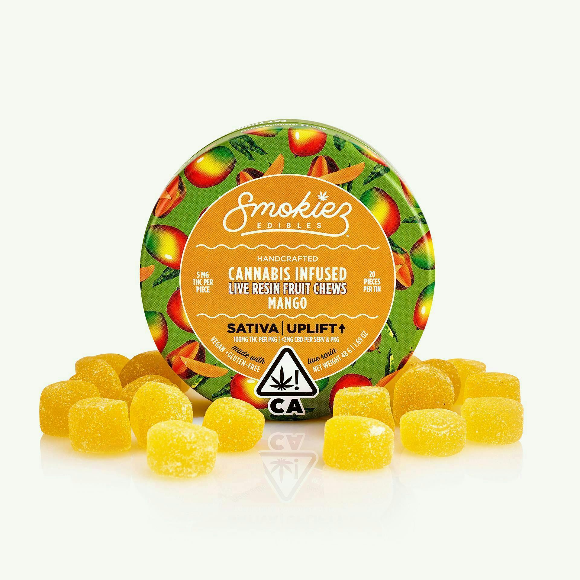 Mango Live Resin Gummies | 100mg | 20ct | 5mg/ea