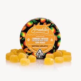 Sour Mango Sativa 100mg THC Live Resin Fruit Chews - CA