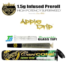 Caviar Gold l Cavi Cone l Apple Drip l 1.5g Infused Pre-Roll