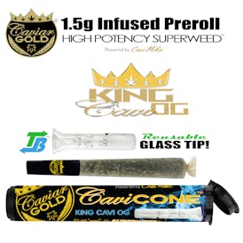 Caviar Gold l Cavi Cone l King Cavi OG l 1.5g Infused Pre-Roll