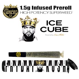 Caviar Gold l Ice Cube Cone l Fryday Kush l 1.5g Infused Pre-Roll