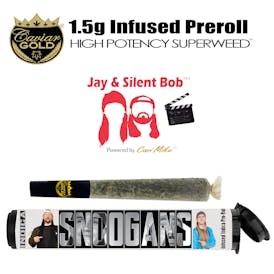 Caviar Gold l Jay & Silent Bob Cone l Snoogans l 1.5g Infused Preroll