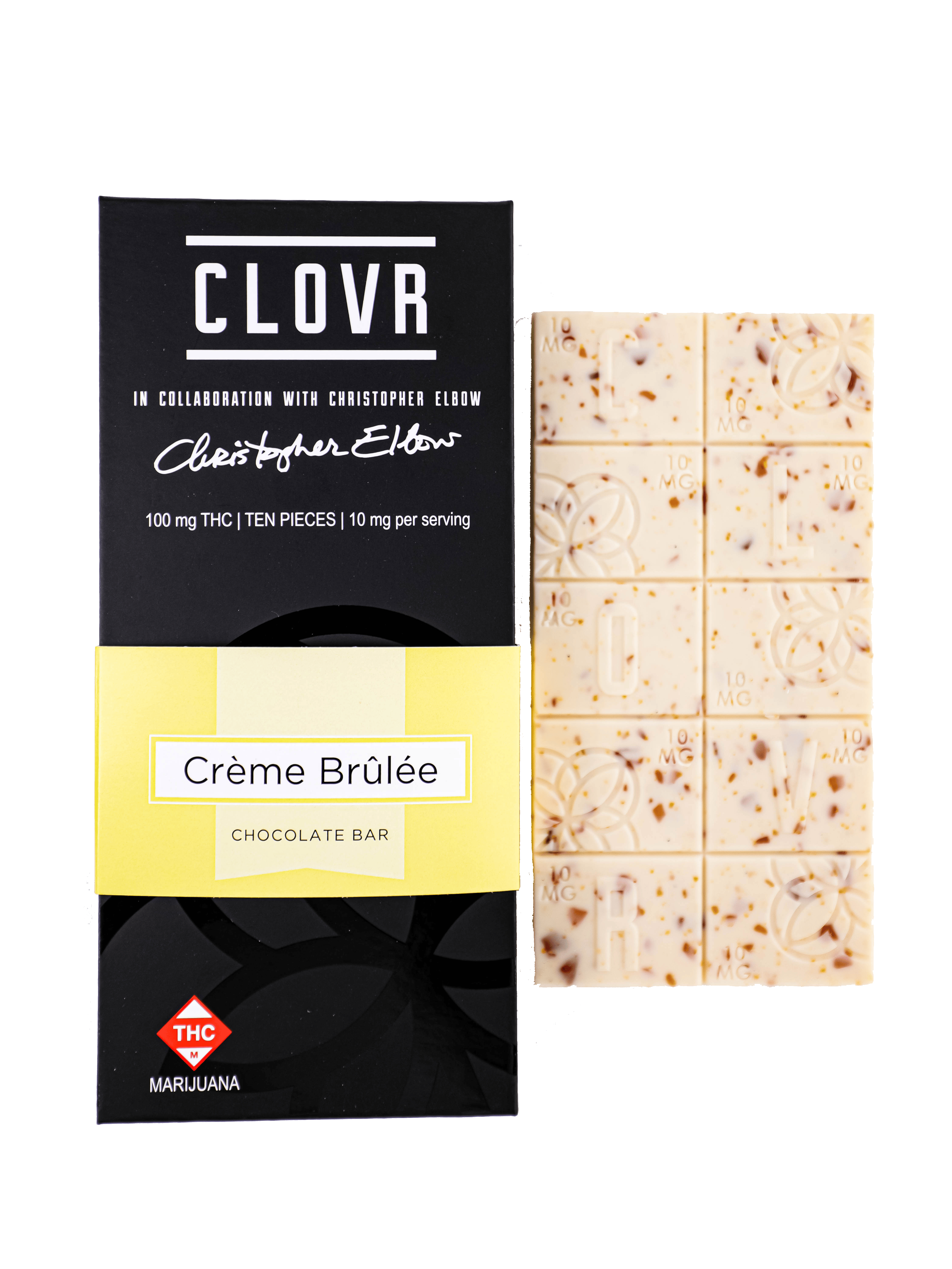 CLOVR Crème Brûlée Chocolate Bar - 100 mg