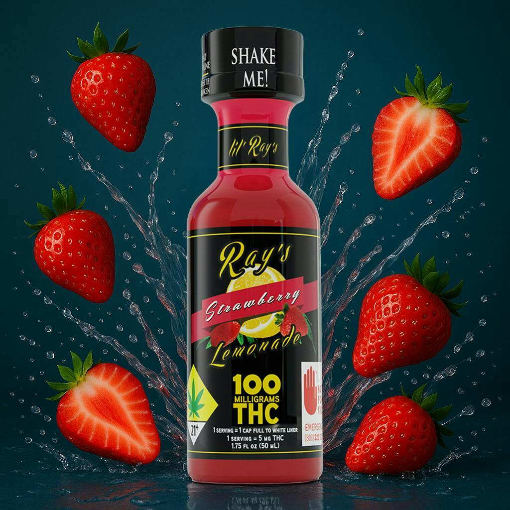 Lil' Ray's | Strawberry | Non-Carbonated | 100mg | 1.75 fl oz at Island Herb