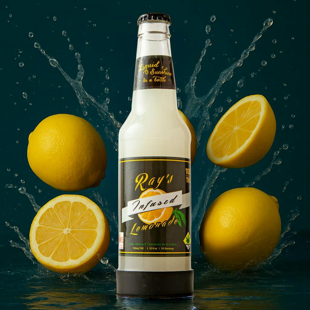 Ray's Lemonade | Original | Carbonated | 100mg | 12 fl oz at Island Herb