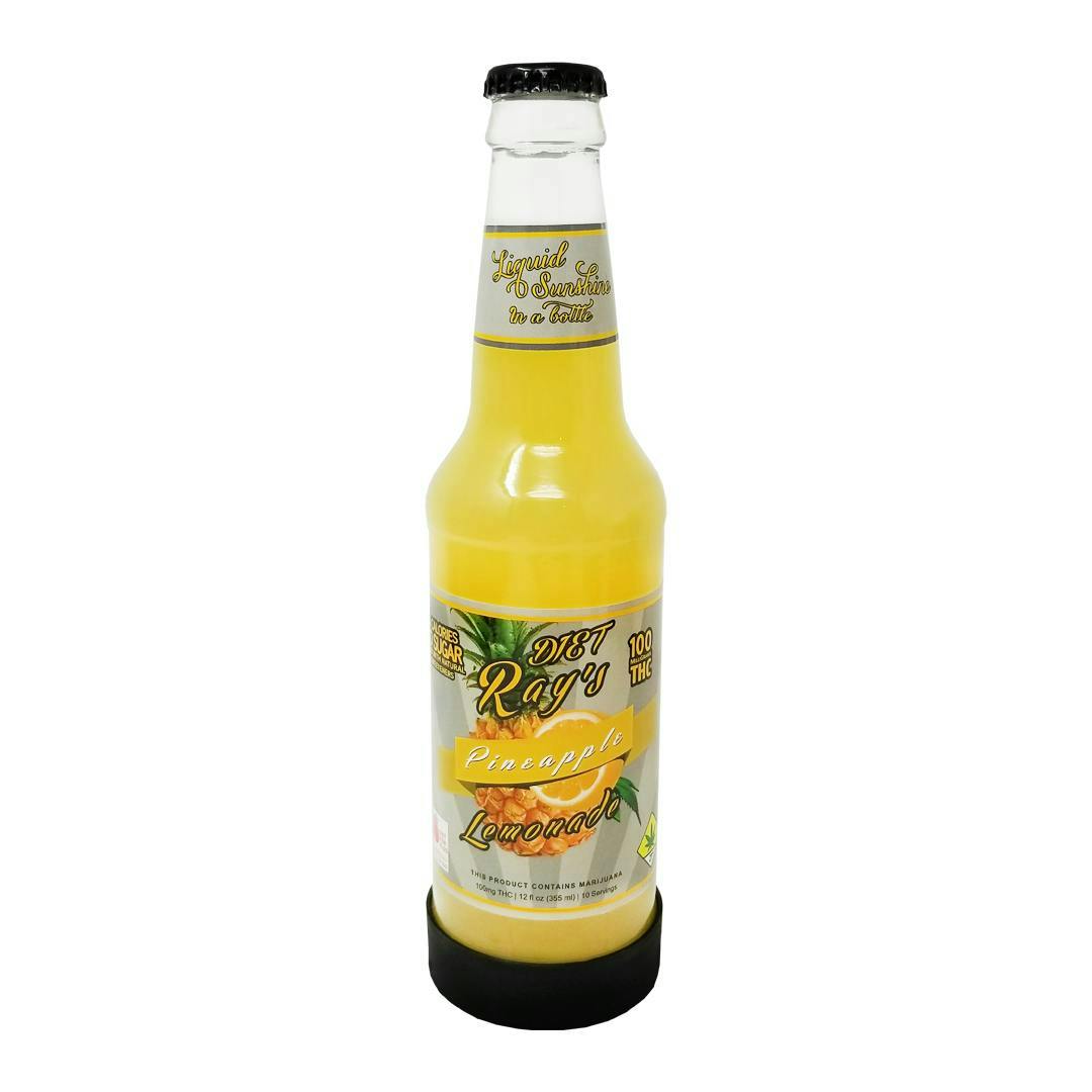 Ray's Lemonade | Diet Pineapple | Carbonated | 100mg | 12 fl oz