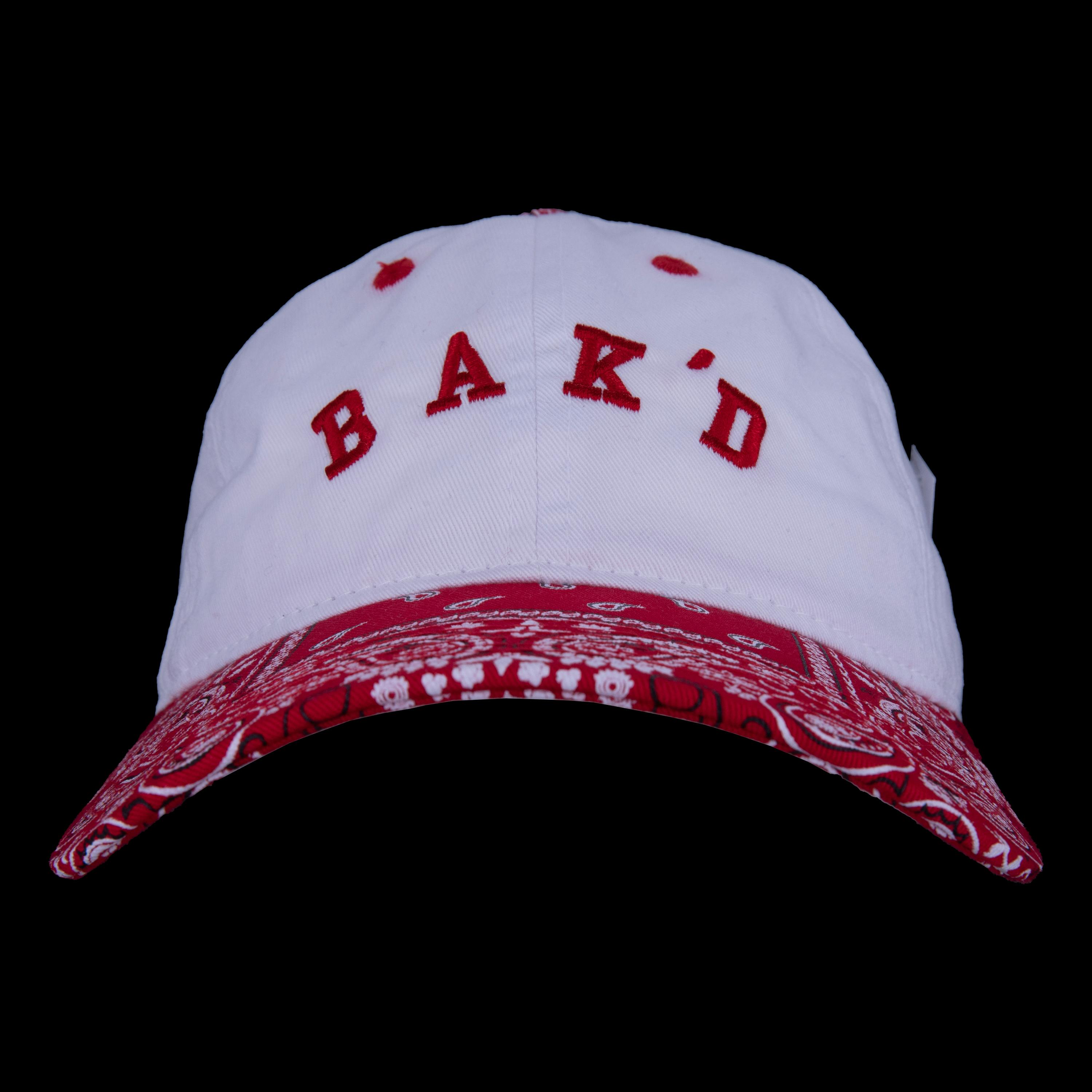 Bak'd Strapback Paisley Hat Collegiate (Red)