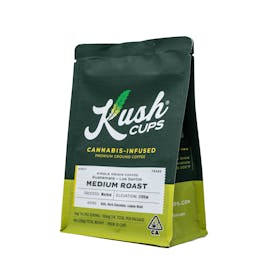 Kush Cups - Ground Coffee -Medium Roast (Single Origin) - 100mg
