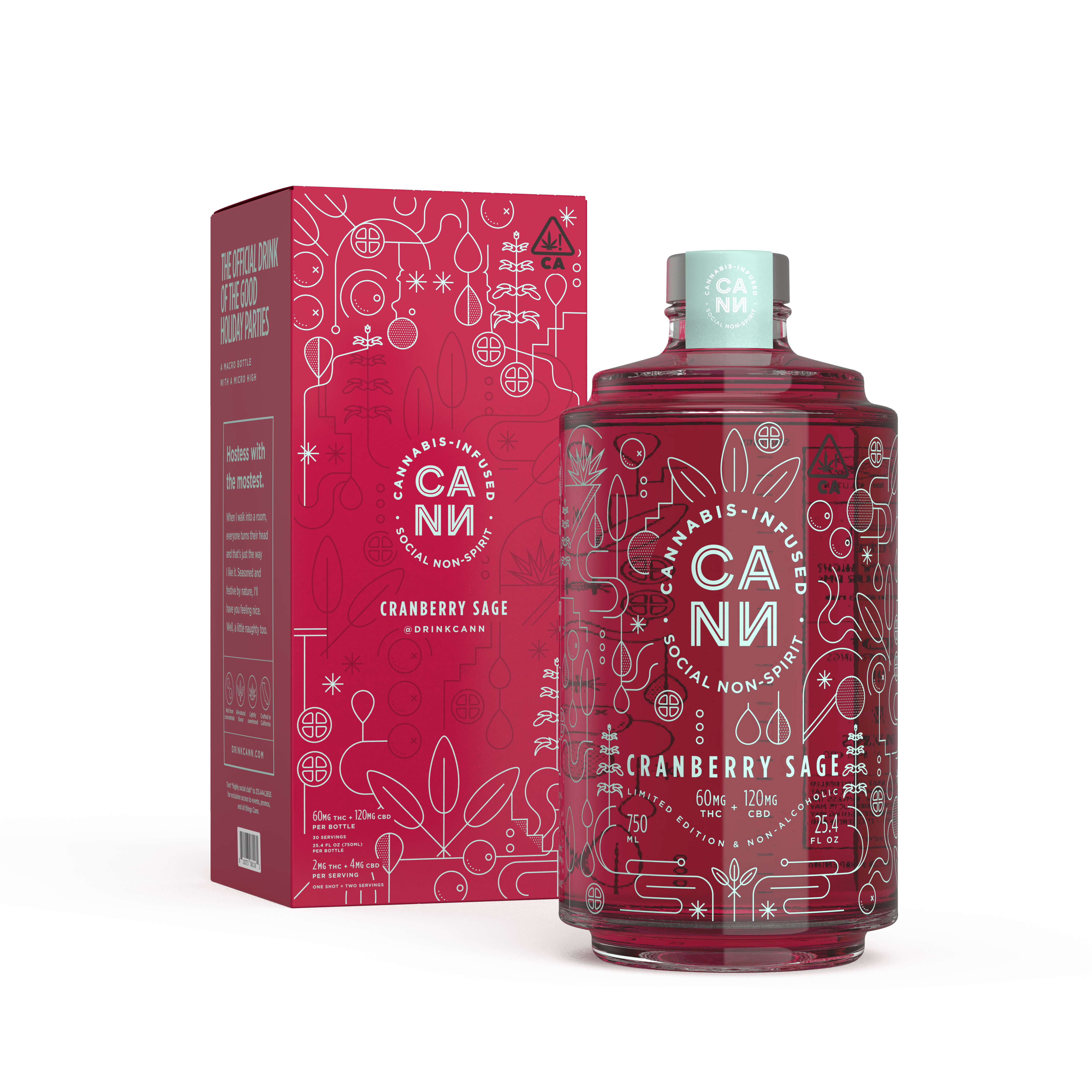 CANN in a Bottle (60mg THC 120mg CBD per 750mL bottle) - Cann