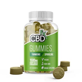 CBD Gummies with Turmeric and Spirulina 1500mg