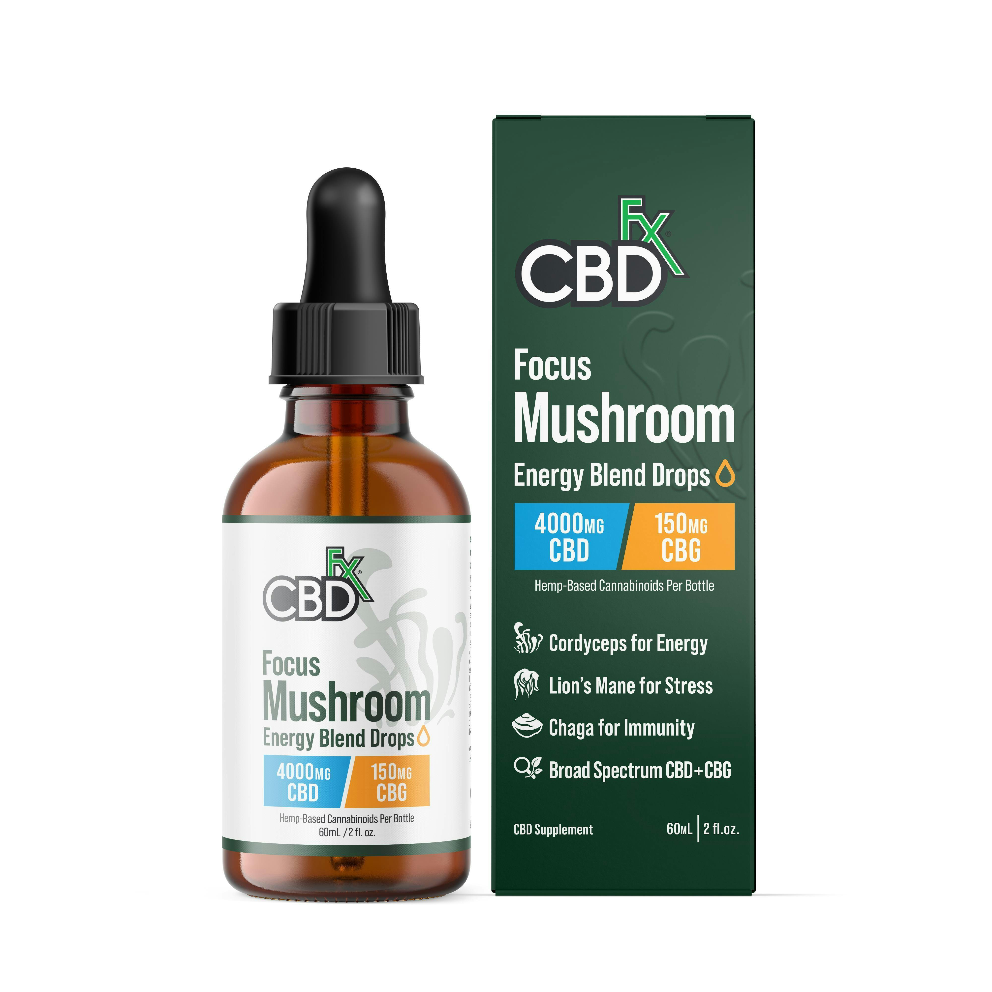 Focus Mushroom Tinctures Cbg Energy