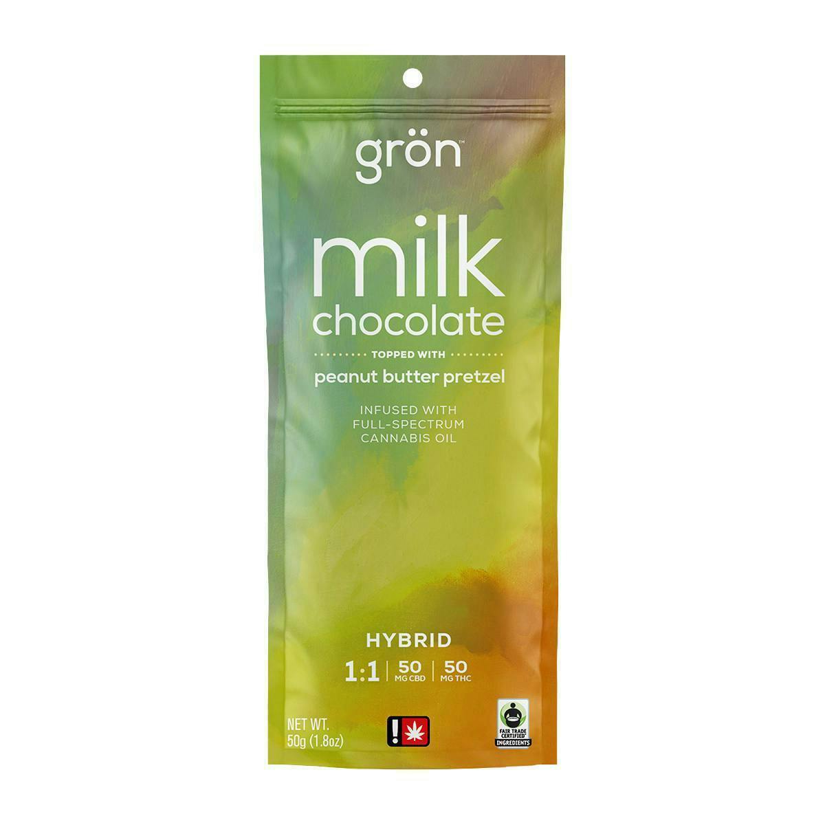 Grön Edibles: Milk Peanut Butter Pretzel /