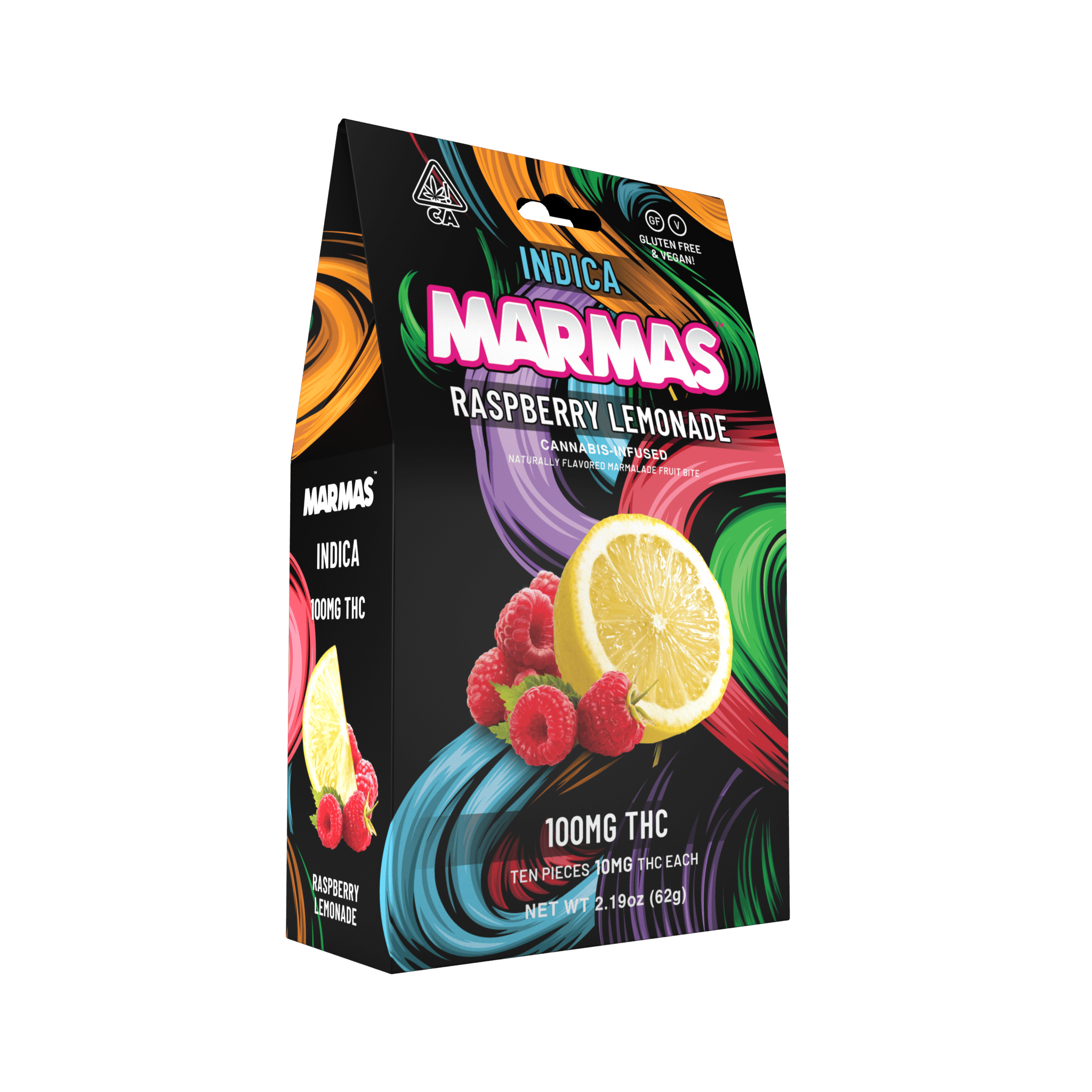 Raspberry Lemonade Marmalade Bites Indica 100mg