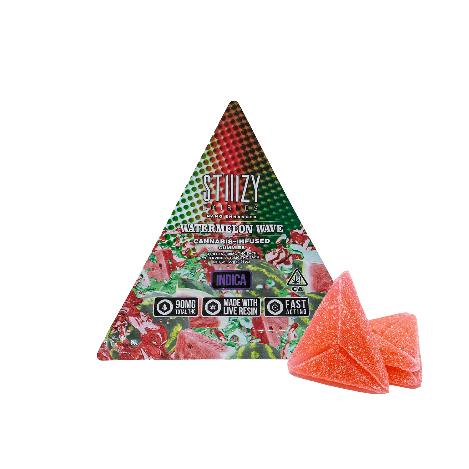 - WATERMELON WAVE: Gummies 90mg THC Edibles