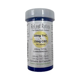 10mg THC : 10mg CBD (10 Per Pack)