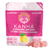 [Kanha] Gummies - 100mg - Pink Lemonade 1:1 (CBD)