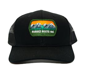 Rugged Roots | Trucker Hat Black Classic Logo