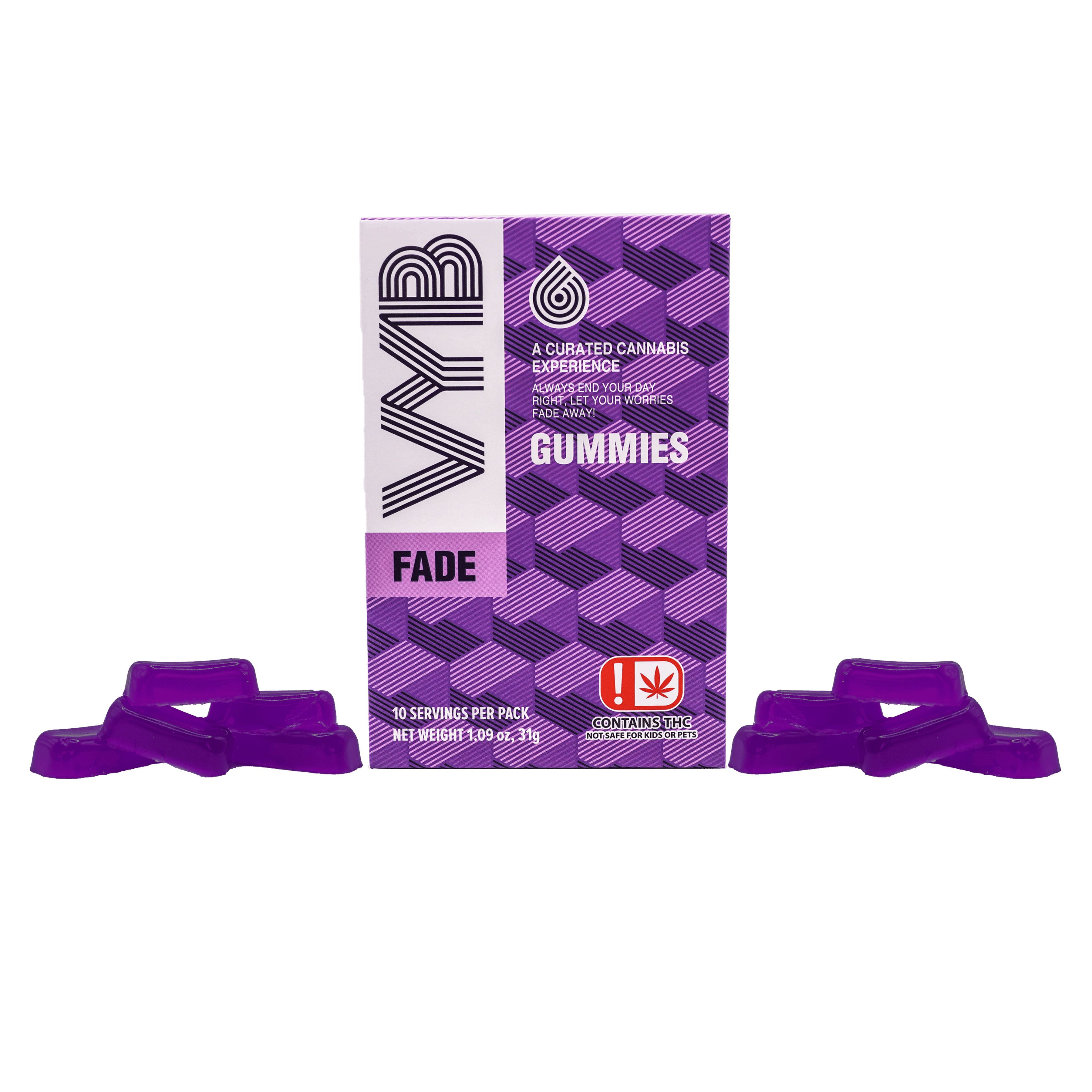 VYB Fade Gummies | 500mg | Mango Berry
