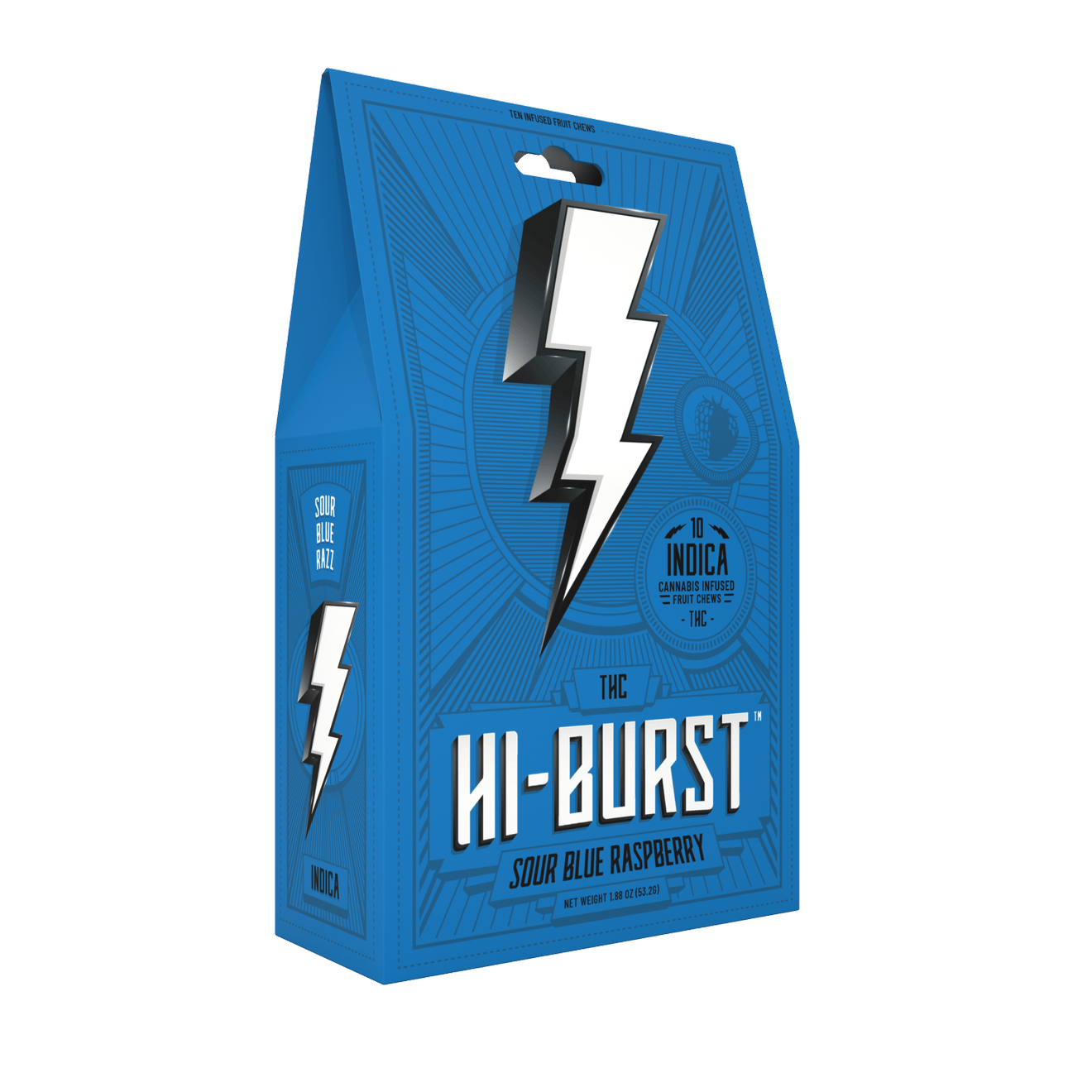 Blue Raspberry Indica Fruit Chews 100mg