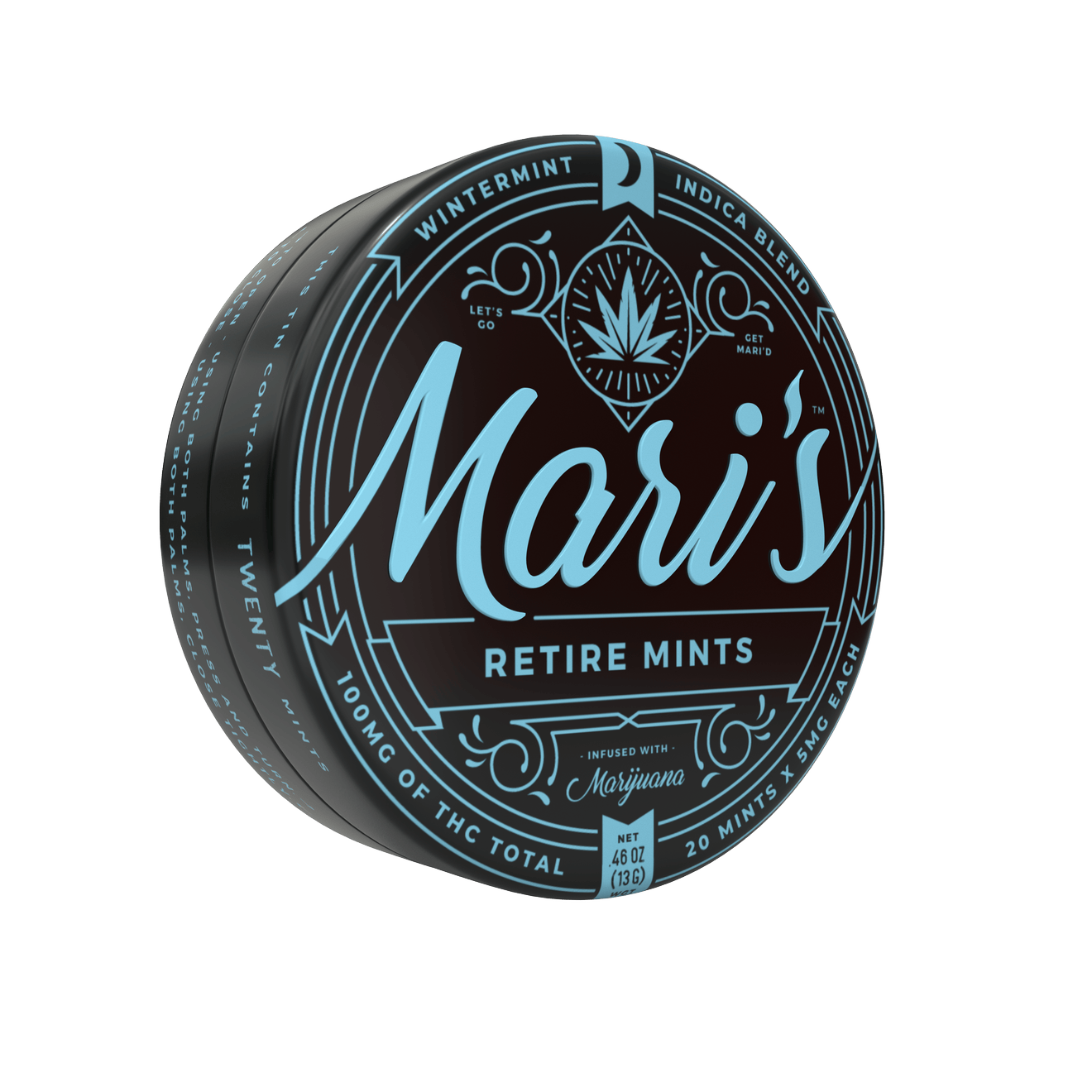 Wintermint Indica 100mg Retire Mints (20 pcs/pk)