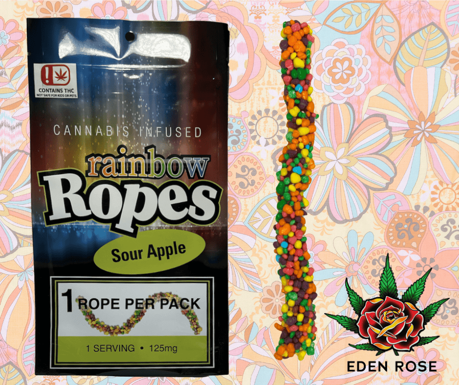125MG Rainbow Rope - Sour Apple