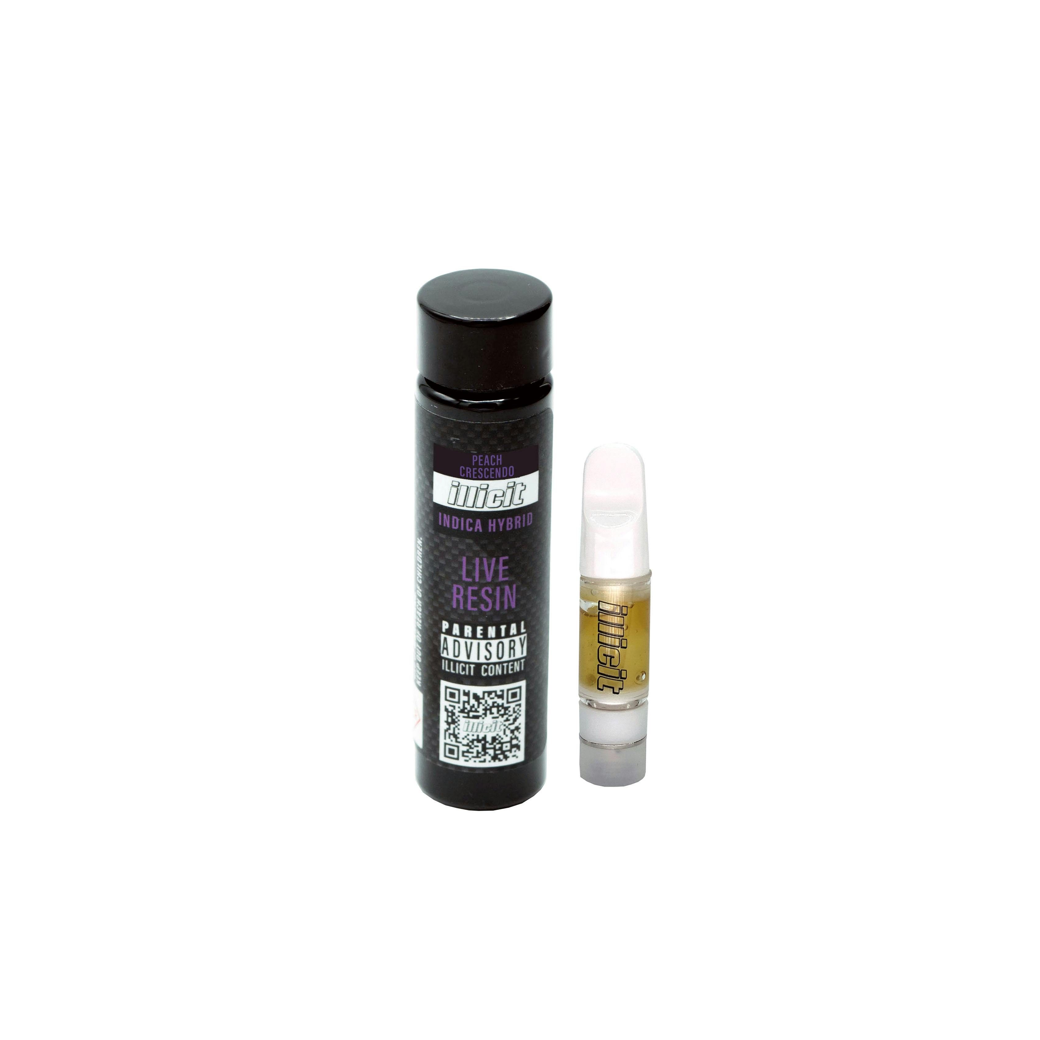 Peach Crescendo Live Resin 0.5g Cartridge by ILLICIT