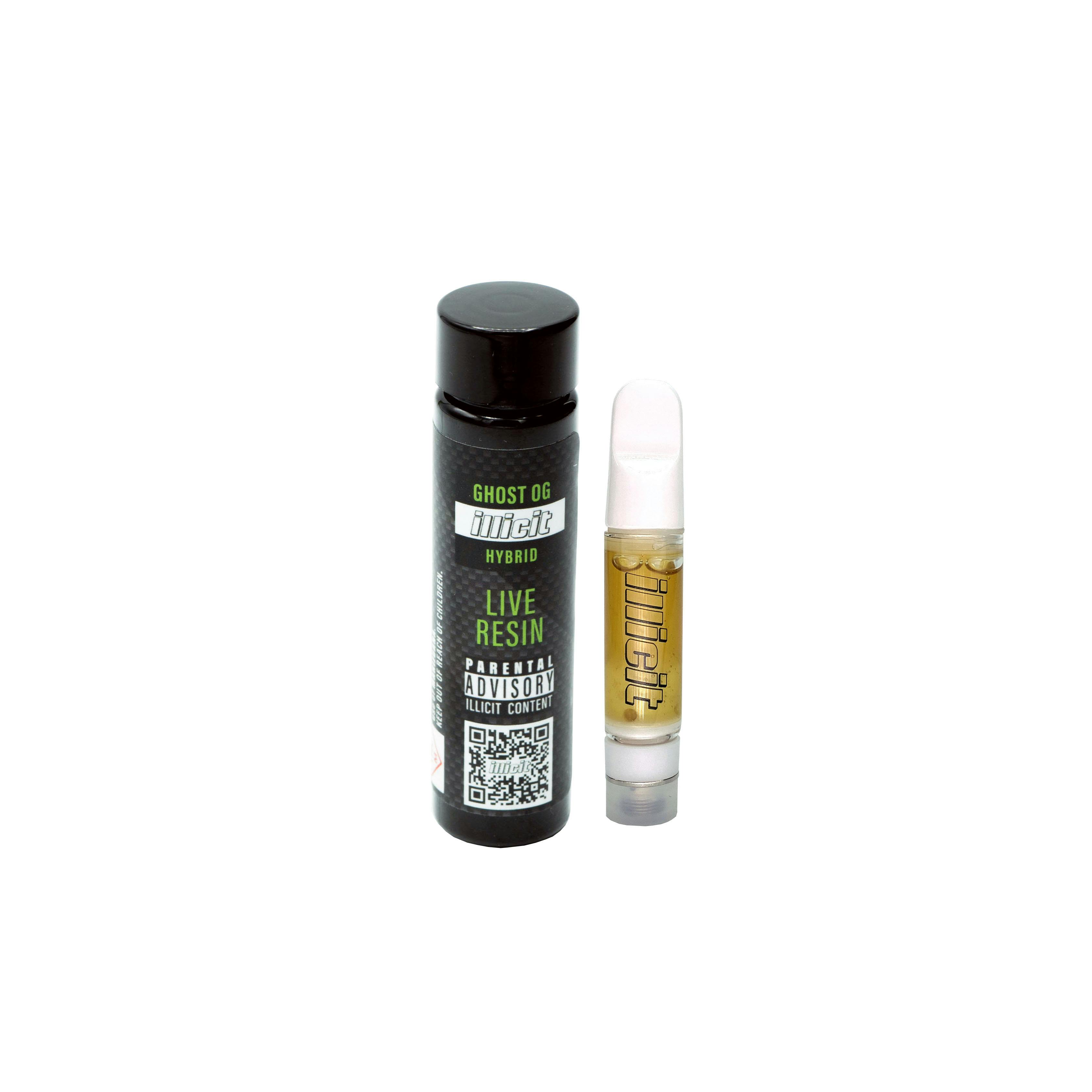 Ghost OG Live Resin 1g Cartridge by ILLICIT