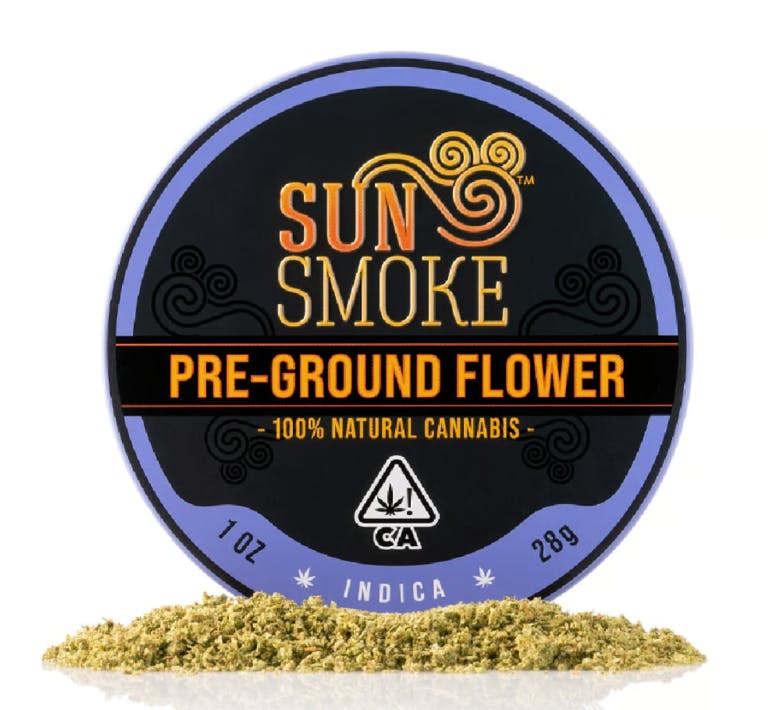 SunSmoke — Indica Blend - Flower - Pre-Ground - 0.5oz Tin