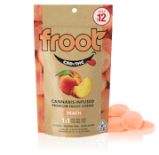 Froot Peach 1:1 CBD:THC Gummies - 100mg CBD: 100mg THC
