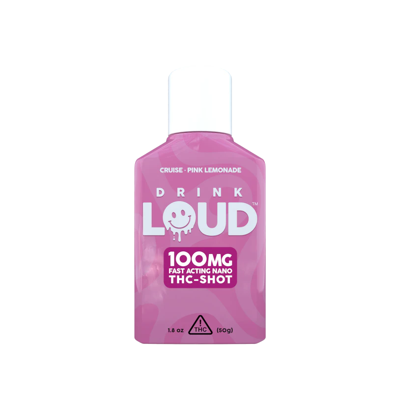 Rove Drink Loud - Pink Lemonade · Cruise Shot (100mg THC), Edibles