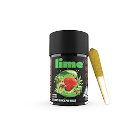 Live Resin & Hash Infused Lil' Limes (.6g x 5 Mini Pre Rolls) | Strawberry