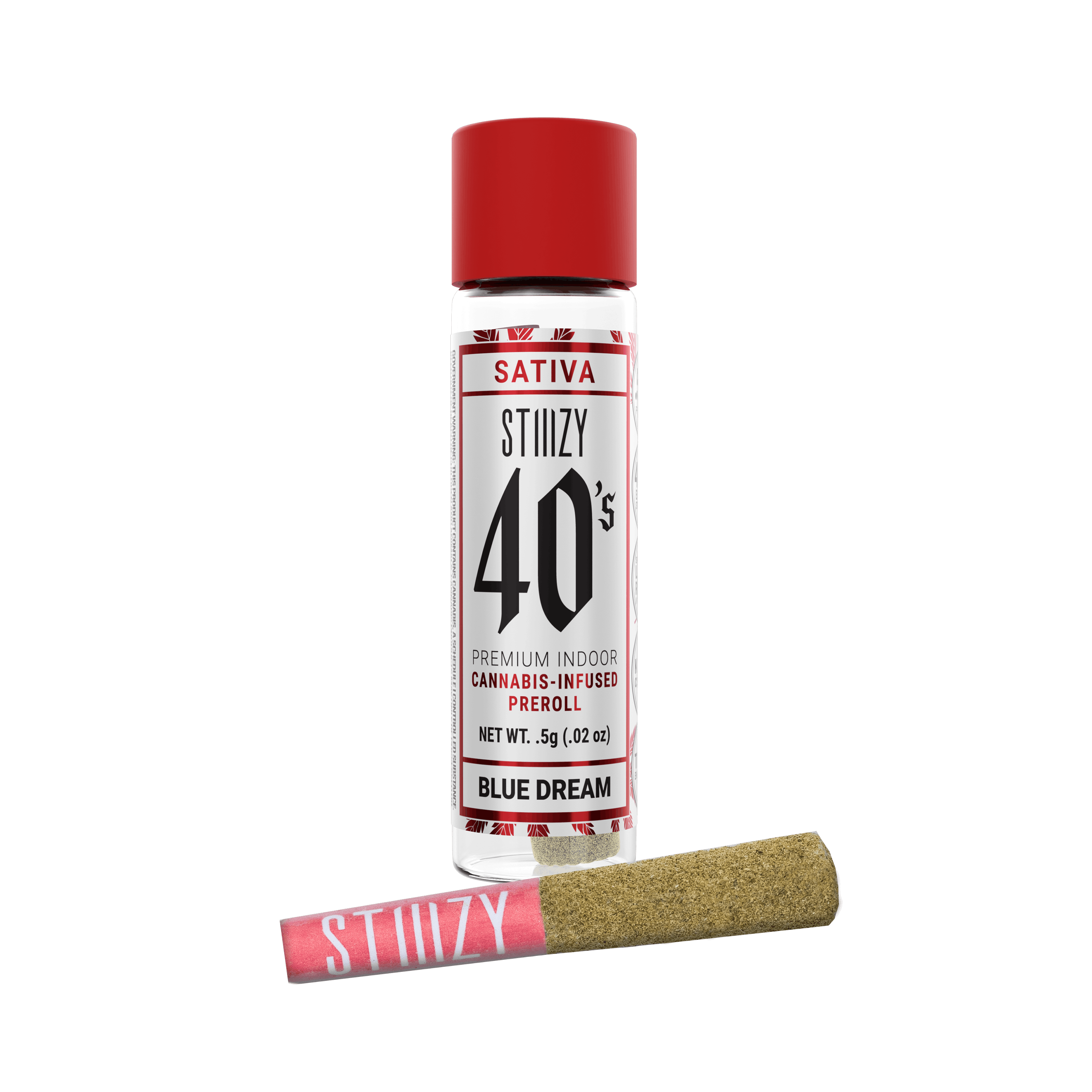 STIIIZY - BLUE DREAM - .5G 40's Infused Preroll — Infused Pre-Rolls