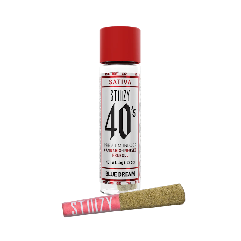STIIIZY - BLUE DREAM - .5G 40's Infused Preroll, Infused Pre-Rolls