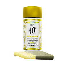 - STRAWNANA - .5G 40's Infused Preroll 5 Pack