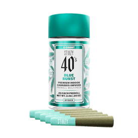 - BLUE BURST - .5G 40's Infused Preroll 5 Pack