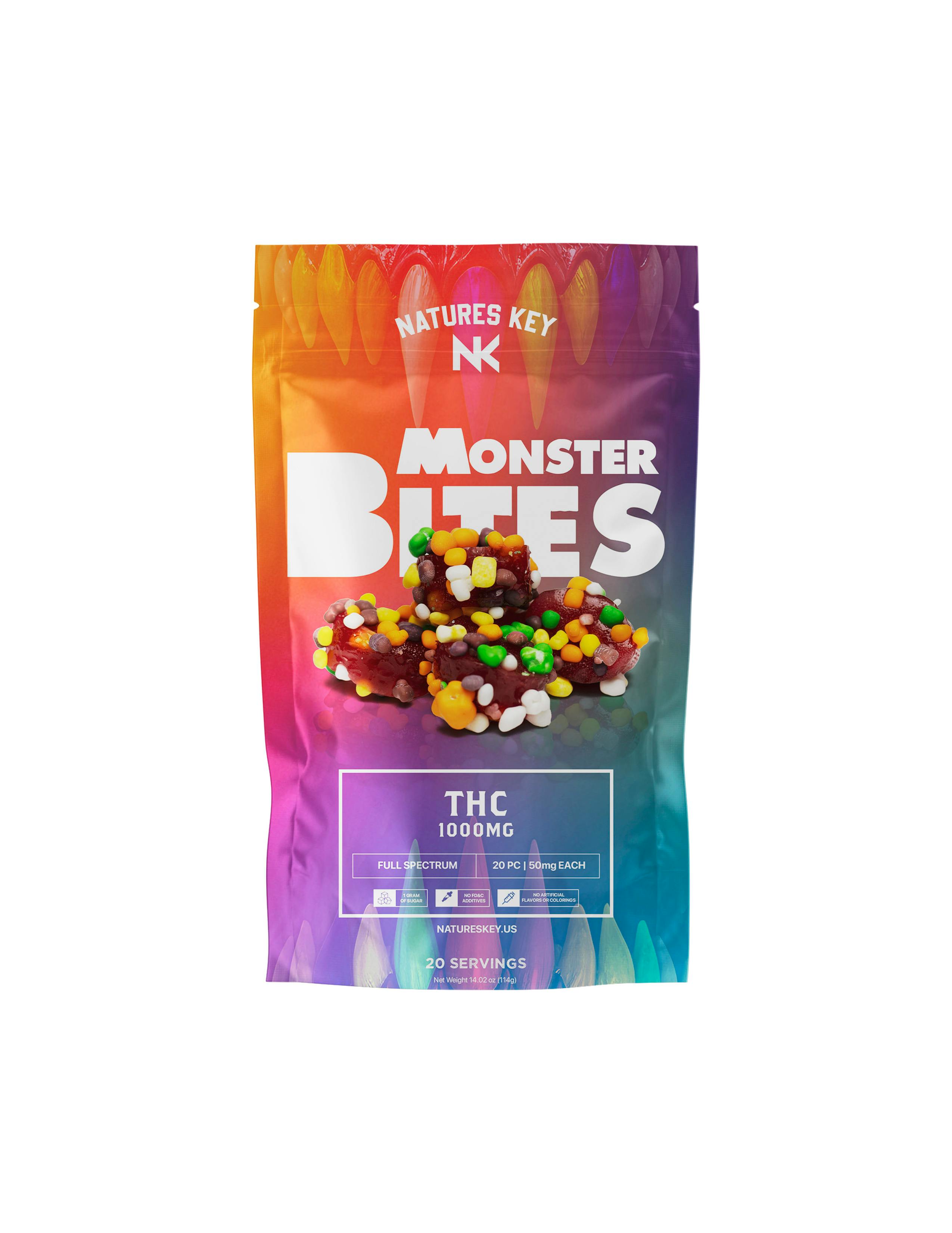 Monster Bites Nurd Covered Candy