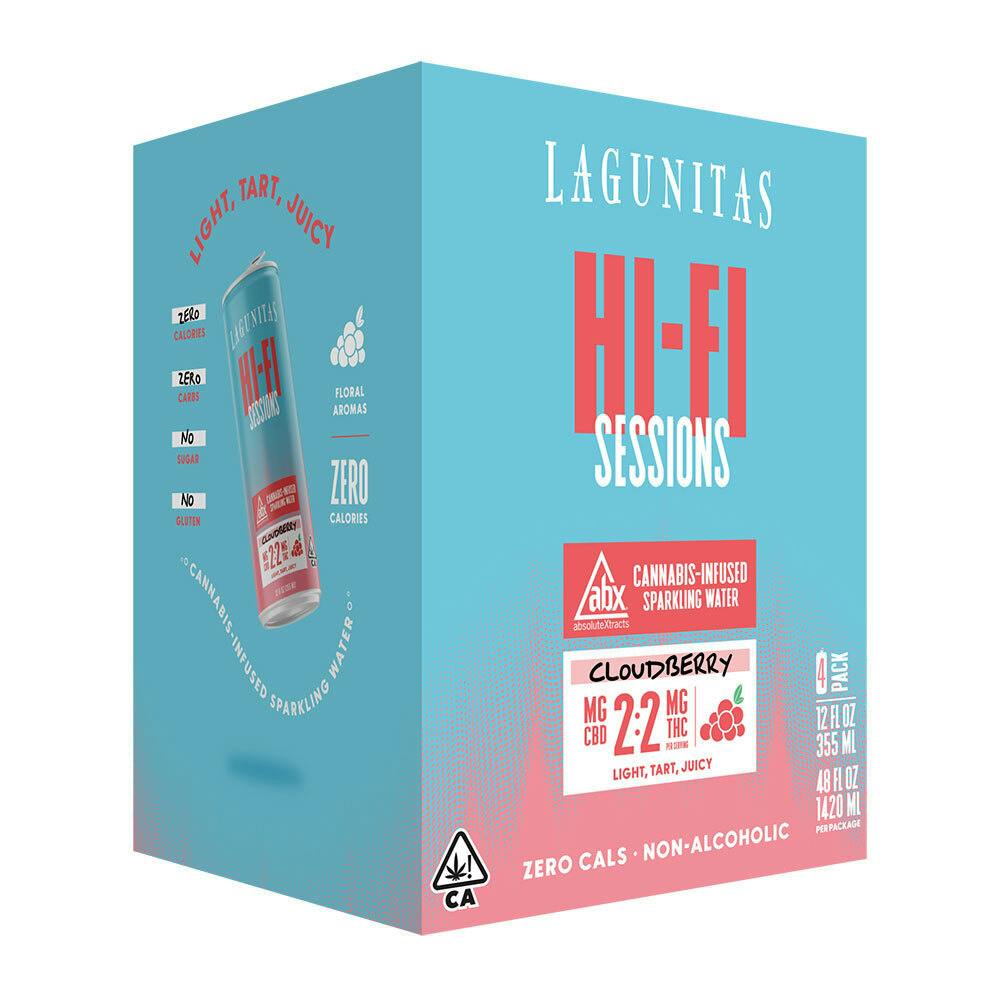 Hi-Fi Sessions - Cloudberry 4-pack (2mg THC:2mg CBD per can)