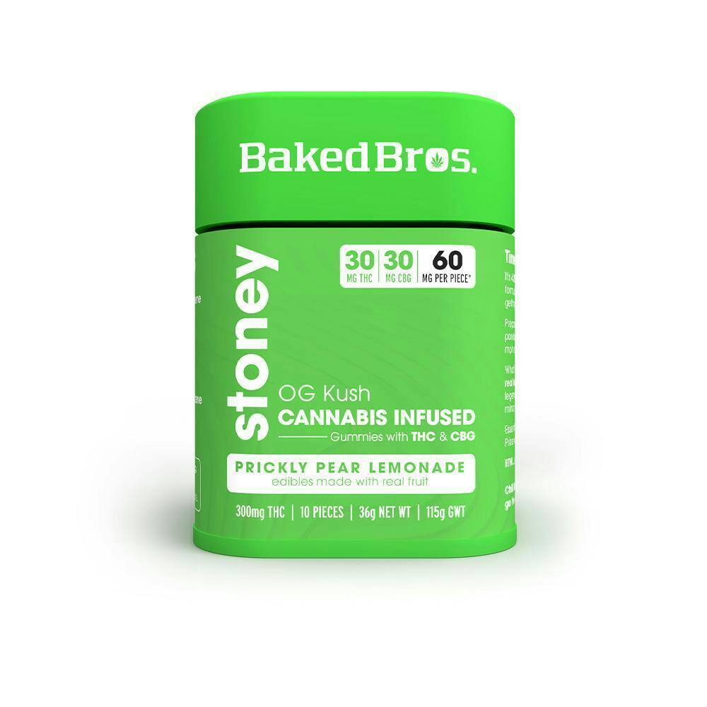 Baked Bros Stoney | OG Kush Gummie | 300mgTHC / 300mgCBG