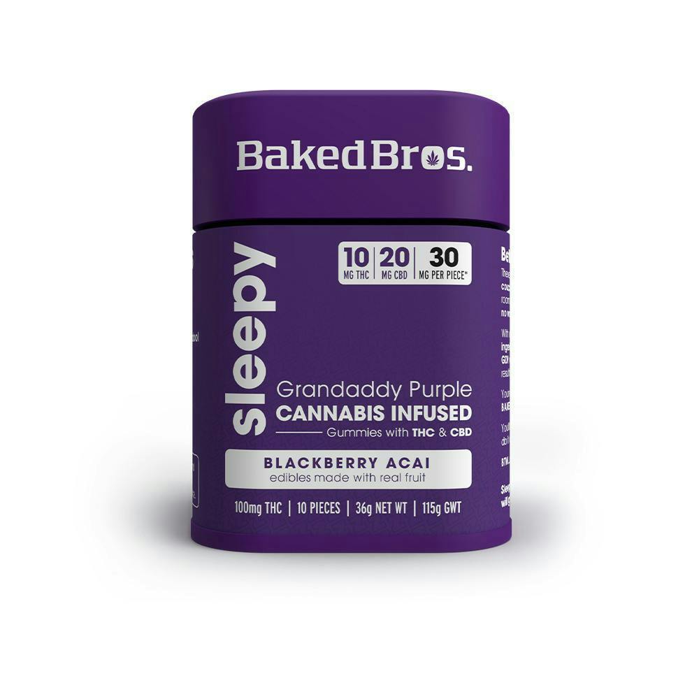 Grandaddy Purple Gummie 100mgthc 200mgcbd