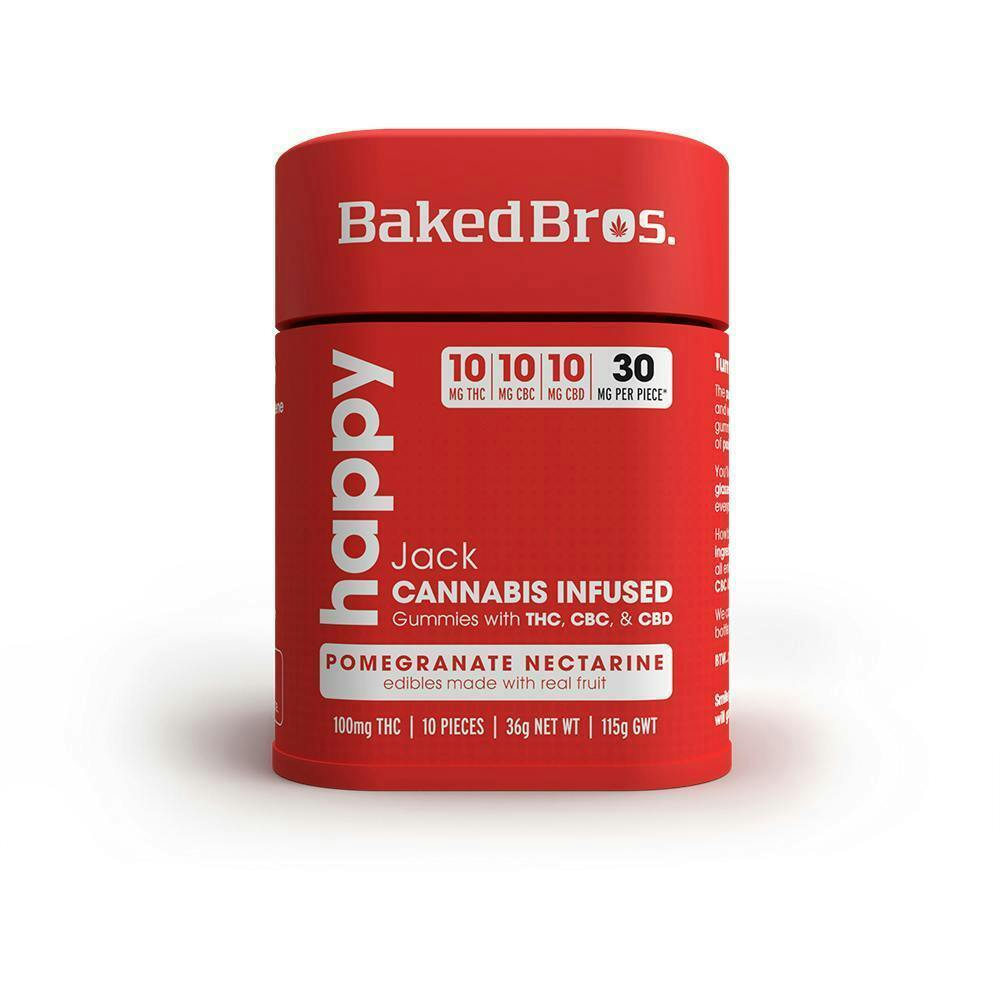 Baked Bros Happy | Jack Herer Gummie | 100mgTHC / 100mgCBC
