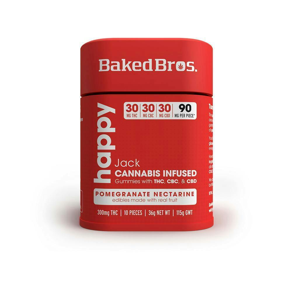 Baked Bros Happy | Jack Herer Gummie | 300mgTHC / 300mgCBC