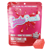 (2 for $30 MIX & MATCH) Watermelon Z - 100mg Live Resin Gummies (Kushy Punch)