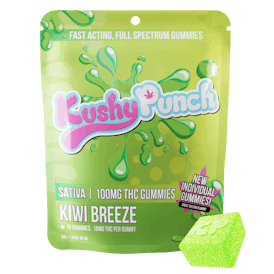 Kushy Punch - Sativa Kiwi INDIVIDUAL GUMMIES 100MG