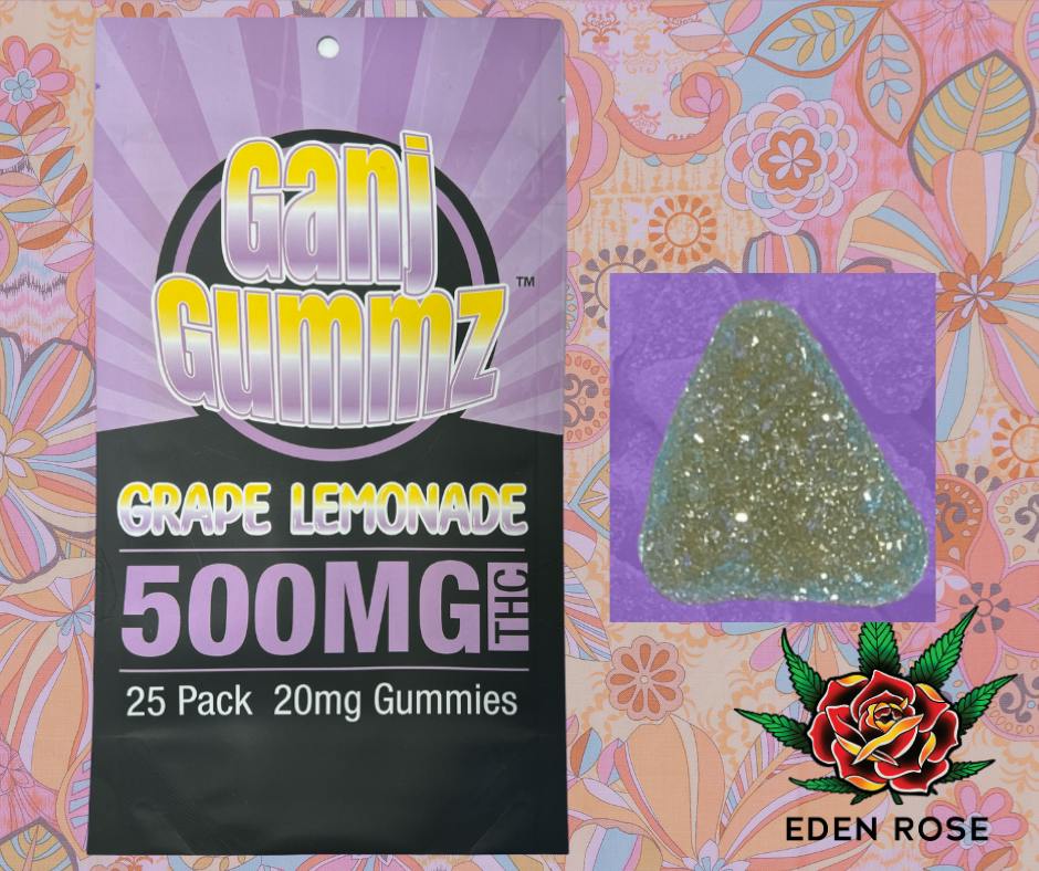 500MG Ganj Gummz - Grape Lemonade