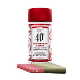 - STRAWBERRY COUGH - .5G 40's Infused Preroll 5 Pack