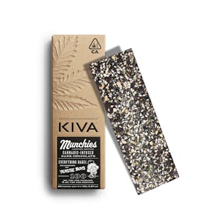 Kiva - Munchies Bar - Everything Bagel Seasoning | Infused | 20ct