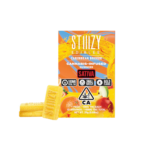 STIIIZY - CARIBBEAN BREEZE - Gummies 100mg THC Edible, Edibles